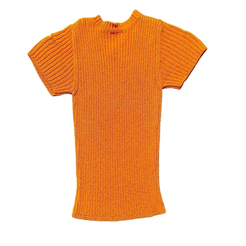 Rachel Comey crop sweater top in bright mustard yellow NWT - Picture 3 of 12